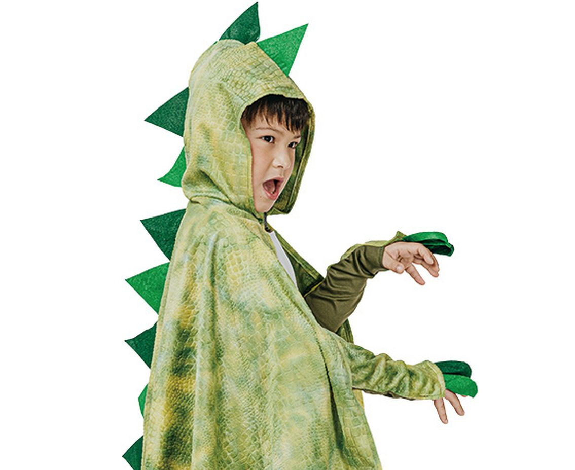 Role play-set for kids Dino (hooded cape, gloves), one size
